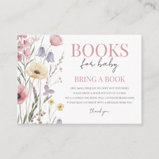 Baby in Bloom Bücher für Baby Wildblumen Begleitkarte