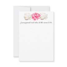 Baby In Bloom - Carte d'encouragement et de consei