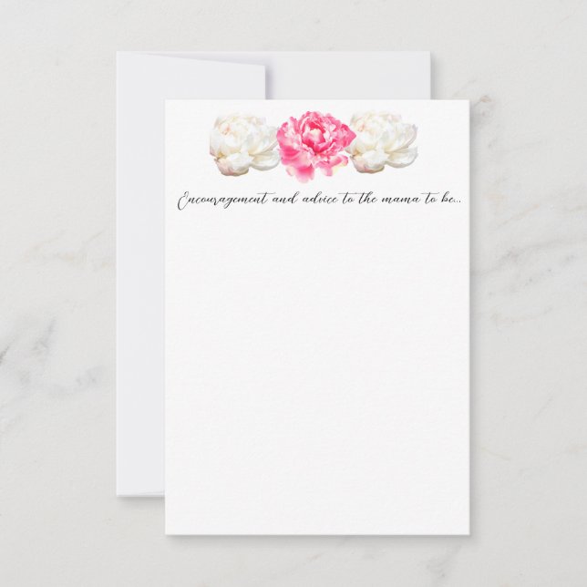 Baby In Bloom - Carte d'encouragement et de consei (Devant)