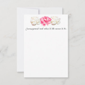 Baby In Bloom - Carte d'encouragement et de consei
