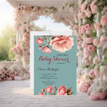 Baby in Bloom Delicate Pink Blume Kinderdusche