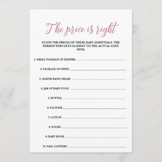 Baby in Bloom Der Preis ist das richtige Spiel Programm