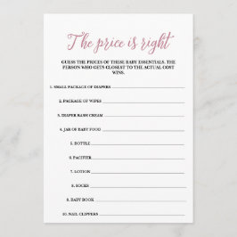 Baby in Bloom Der Preis ist das richtige Spiel Programm