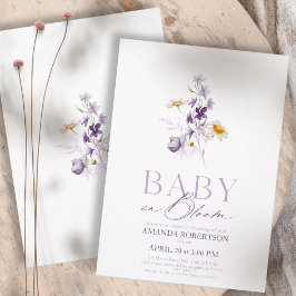 Baby in Bloom - Elegante Baby-Dusche Einladung