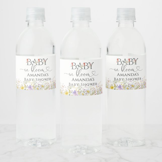 Baby in Bloom Elegante Babydusche (Flaschen)