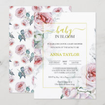 Baby in Bloom Elegante Blumenbaby-Dusche