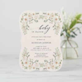 Baby in Bloom Elvory Bloral Baby Dusche einladen