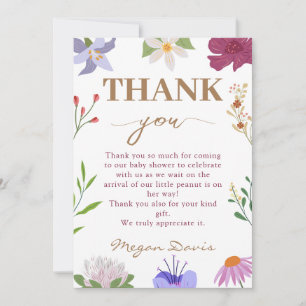Baby in Bloom Floral Baby Dusche Vielen Dank Einladung