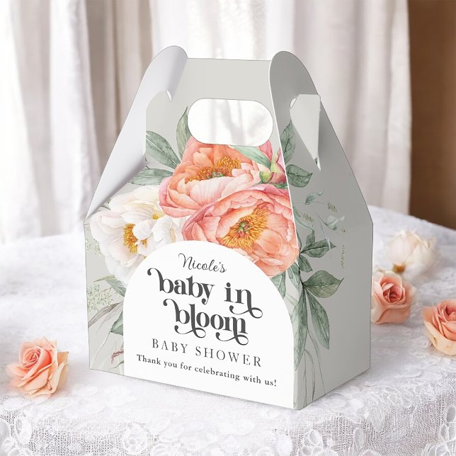 Baby in Bloom Floral Baby Dusche Vielen Dank Geschenkschachtel (Von Creator hochgeladen)
