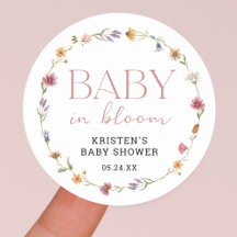 Baby in Bloom Floral Wildblume Girl Baby Dusche