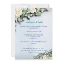 Baby in Bloom Florale Babyparty-Einladung