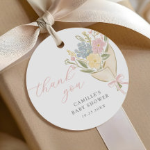 Baby in Bloom Florale Mädchen-Baby-Party Danke