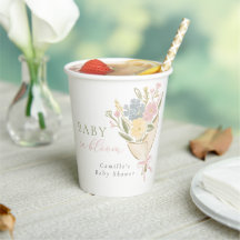 Baby in Bloom Florales Mädchen-Baby-Shower
