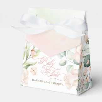 Baby in Bloom Florals Babyparty Geschenkschachtel
