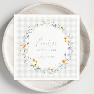 Baby in Bloom Frühling Sommer Florale Babyparty Serviette