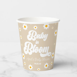 Baby In Bloom Gänseblümchen Blumen Hellbraune Baby Pappbecher