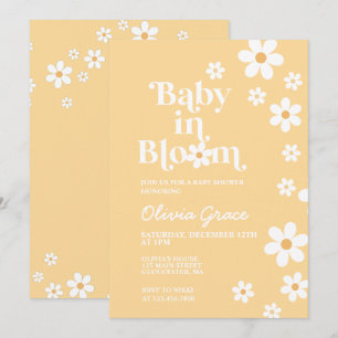 Baby in Bloom gelbe Daisy-Baby-Einladung Einladung
