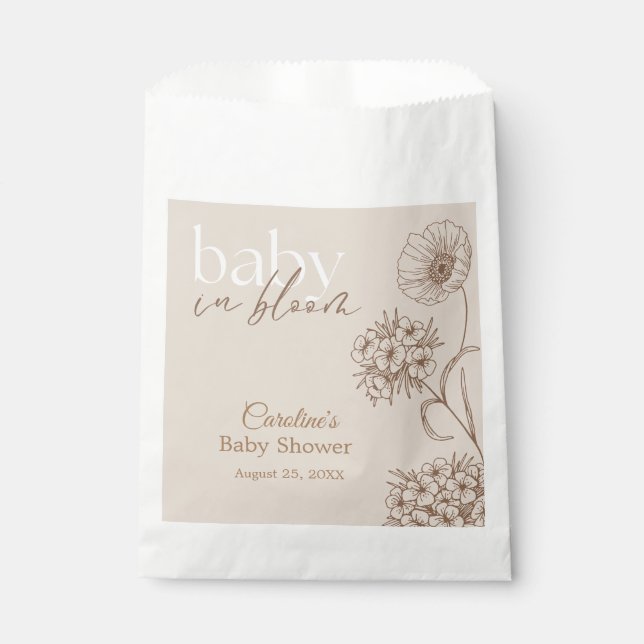Baby in Bloom Geschenktütchen (Vorderseite)