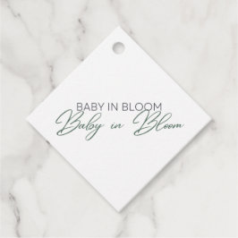 Baby in Bloom - Gipskraut Geschenkanhänger