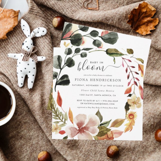 Baby in Bloom | Herbst Florals Babydusche (Von Creator hochgeladen)