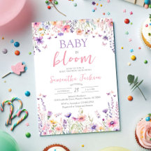 Baby in Bloom Kleine Wildblumen-Baby-Party