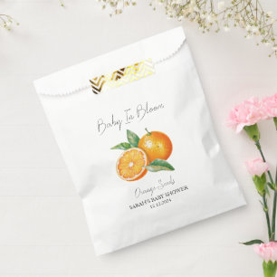 Baby in Bloom l Orange Seeds Baby Dusche Geschenktütchen