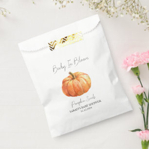 Baby in Bloom l Pumpkin Seeds Baby Dusche Geschenktütchen