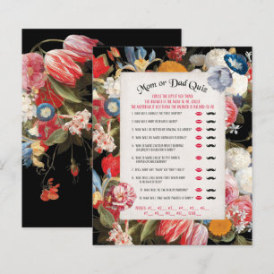 Baby in Bloom Mama oder Vater Quiz Baby Showspiel