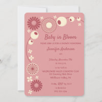 Baby in Bloom Mauve Pink Girl Babydusche