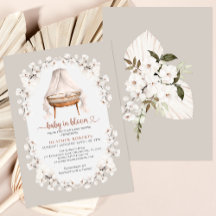 Baby in Bloom Neutral Floral Baby Shower