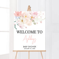Baby in Bloom Pink Blumendusche Begrüßung