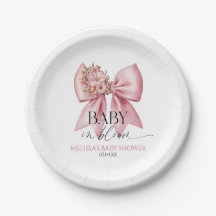 Baby in Bloom Pink Blumenknecht Baby Dusche