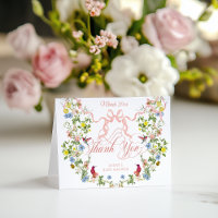 Baby in Bloom Pink Bow Floral Girl Babydusche
