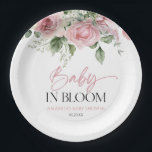 Baby in Bloom Pink Rose Blumenblütendusche Pappteller<br><div class="desc">Dies ist ein Baby in Bloom Rosa Rose Blütenblütenblütenblütenblütenblütenblütenblütenblütenblütenblüte Baby Duschpapier Teller!</div>