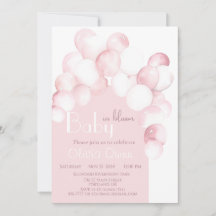 Baby in Bloom rosa Ballons Bogen Babydusche