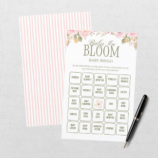 Baby In Bloom Rosa Florale Babyparty