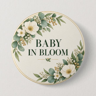 Baby in Bloom Salbeigrüne Botanik Button