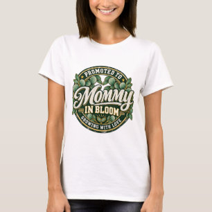 Baby in Bloom Salbeigrüne Botanische Mommy in Bloo T-Shirt