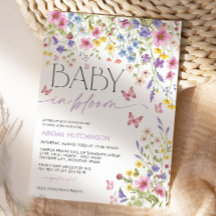 Baby in Bloom Schmetterlings-Baby-Party