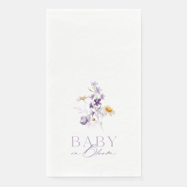 Baby in Bloom Serviette (Vorderseite)