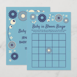 Baby in Bloom Shower Bingo Spielkarten Ankündigungspostkarte