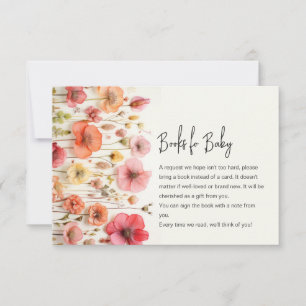 Baby in Bloom shower Livres carte de boîtier