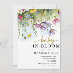 Baby in Bloom Spring Floral Baby Dusche Einladung
