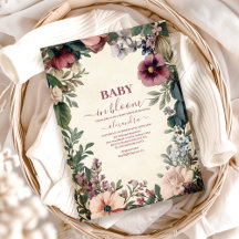 Baby in Bloom Spring Wildblume Babydusche