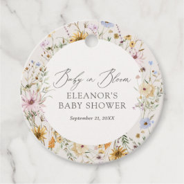 Baby in Bloom Spring Wildblume Babydusche Geschenkanhänger