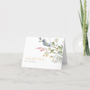 Baby in Bloom Spring Wildblume Floral Dankeskarte