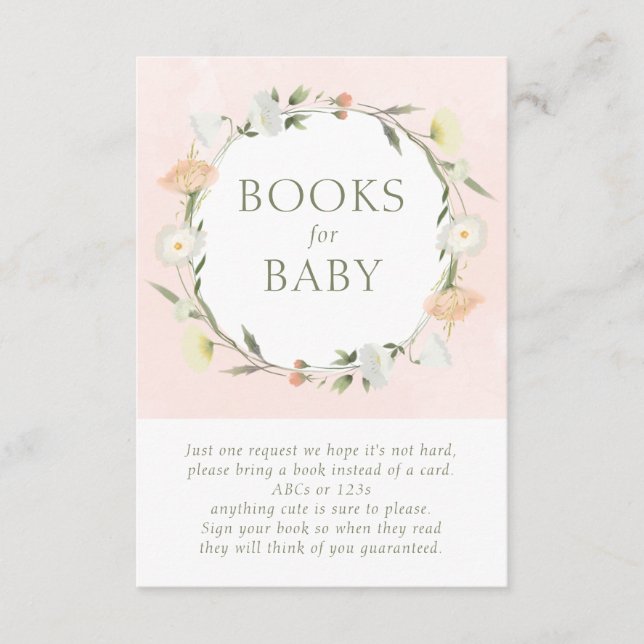 Baby in Bloom Sprinkle Bücher für Baby Begleitkarte (Vorderseite)