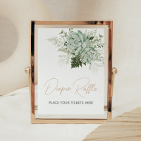Baby in Bloom Succulent Babydusche Windelwindeln