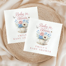 Baby in Bloom Vintag floral Girl Babydusche
