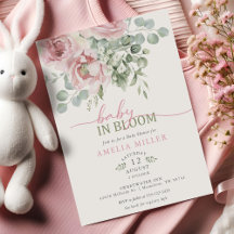 Baby in Bloom Wasserfarbe Rosa Florale Mädchen-Par